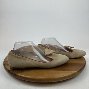 Womens Sarah Flint Andrea Beige Suede Casual Comfort Slip On Loafers Size EU 41
